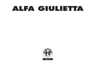 Couverture Notice Alfa Roméo Giulietta