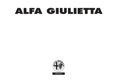 Couverture Notice Alfa Roméo Giulietta