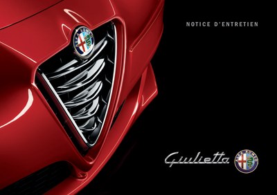Couverture Notice Alfa Roméo Giulietta
