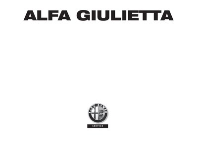 Couverture Notice Alfa Roméo Giulietta
