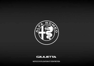 Couverture Notice Alfa Roméo Giulietta
