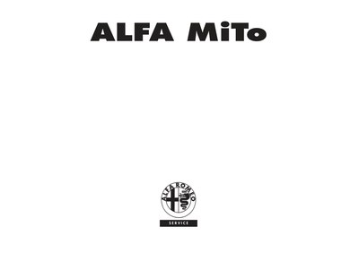 Couverture Notice Alfa Roméo MiTo