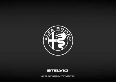 Couverture Notice Alfa Roméo Stelvio