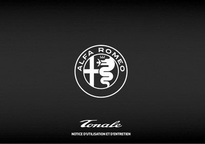 Couverture Notice Alfa Roméo Tonale