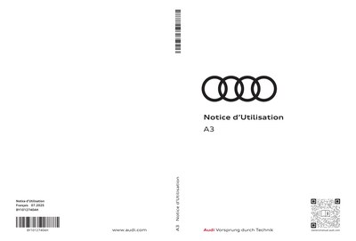 Couverture Notice Audi A3