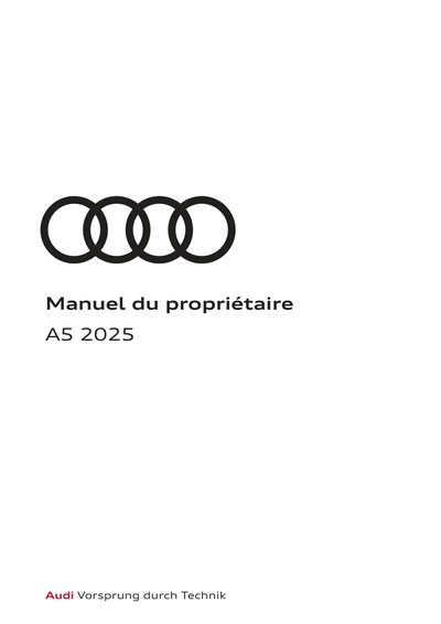 Couverture Notice Audi A5