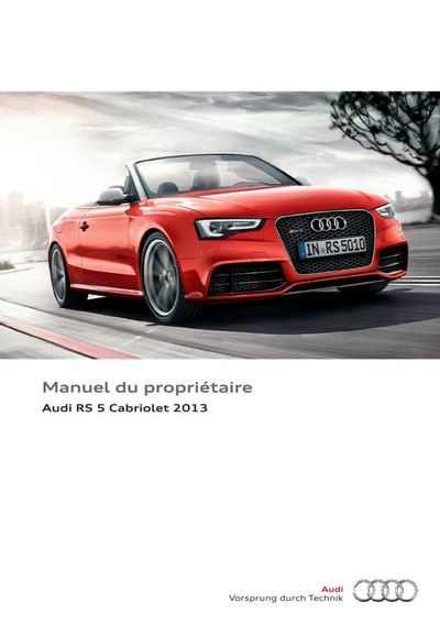 Couverture Notice Audi A5