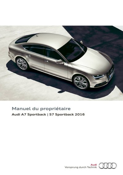 Couverture Notice Audi A7