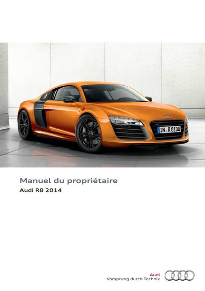 Couverture Notice Audi R8