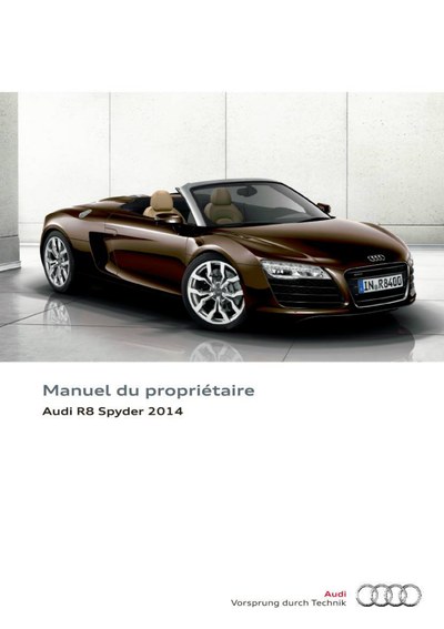 Couverture Notice Audi R8