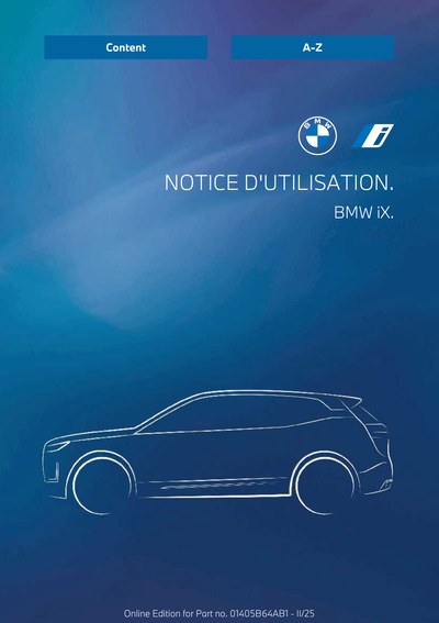 Couverture Notice BMW iX