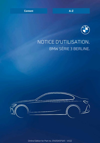 Couverture Notice BMW Série 3