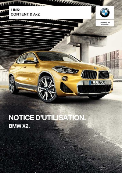 Couverture Notice BMW X2