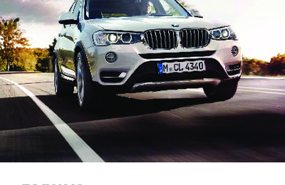 Couverture Notice BMW X3