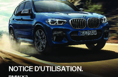 Couverture Notice BMW X3