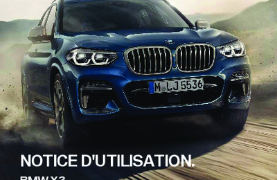 Couverture Notice BMW X3