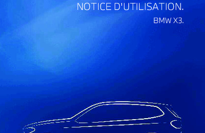 Couverture Notice BMW X3