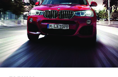 Couverture Notice BMW X4