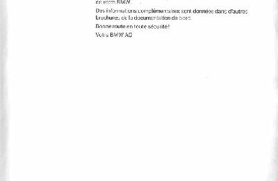 Couverture Notice BMW X5