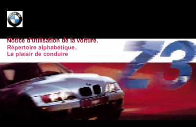 Couverture Notice BMW Z3