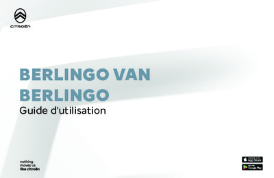 Couverture Notice Citroën Berlingo