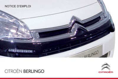 Couverture Notice Citroën Berlingo Multispace