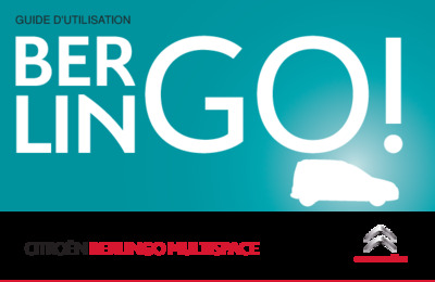 Couverture Notice Citroën Berlingo Multispace