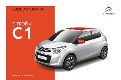 Couverture Notice Citroën C1