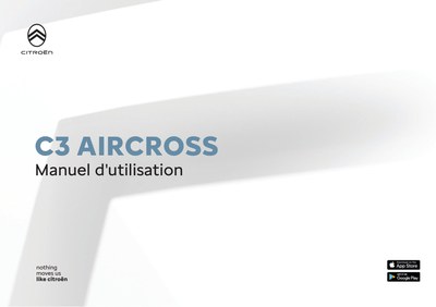 Couverture Notice Citroën C3 Aircross