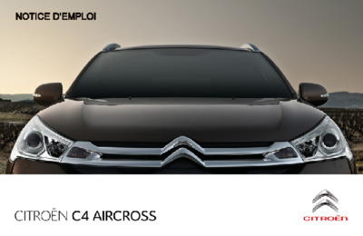 Couverture Notice Citroën C4 Aircross