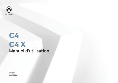 Couverture Notice Citroën C4 X