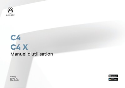 Couverture Notice Citroën C4 X