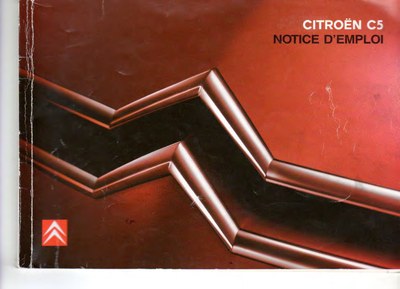 Couverture Notice Citroën C5