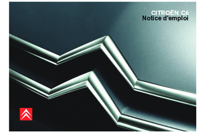 Couverture Notice Citroën C6