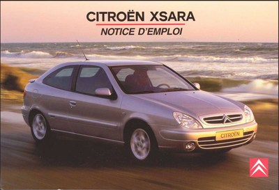 Couverture Notice Citroën Xsara