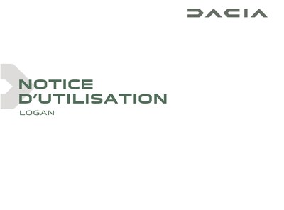 Couverture Notice Dacia Logan