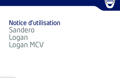 Couverture Notice Dacia Logan