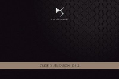 Couverture Notice DS Automobiles DS4