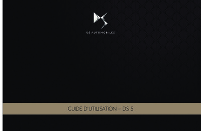 Couverture Notice DS Automobiles DS5