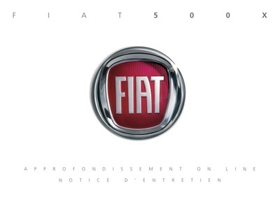 Couverture Notice Fiat 500X