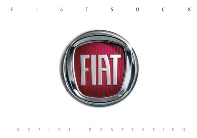 Couverture Notice Fiat 500X