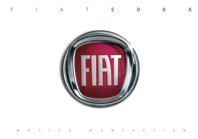 Couverture Notice Fiat 500X