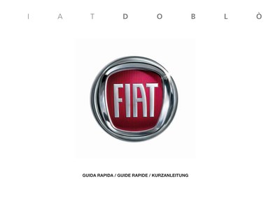 Couverture Notice Fiat Doblo