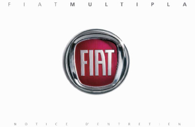 Couverture Notice Fiat Multipla