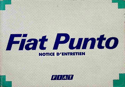 Couverture Notice Fiat Punto