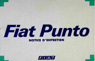 Couverture Notice Fiat Punto