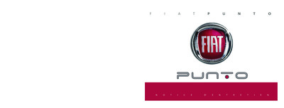 Couverture Notice Fiat Punto 2012