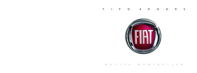Couverture Notice Fiat Tipo