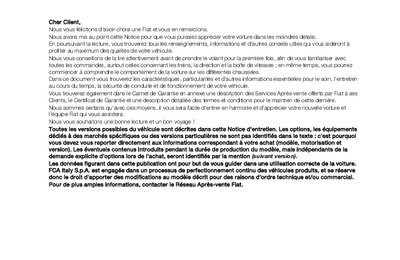 Couverture Notice Fiat Tipo