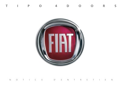 Couverture Notice Fiat Tipo